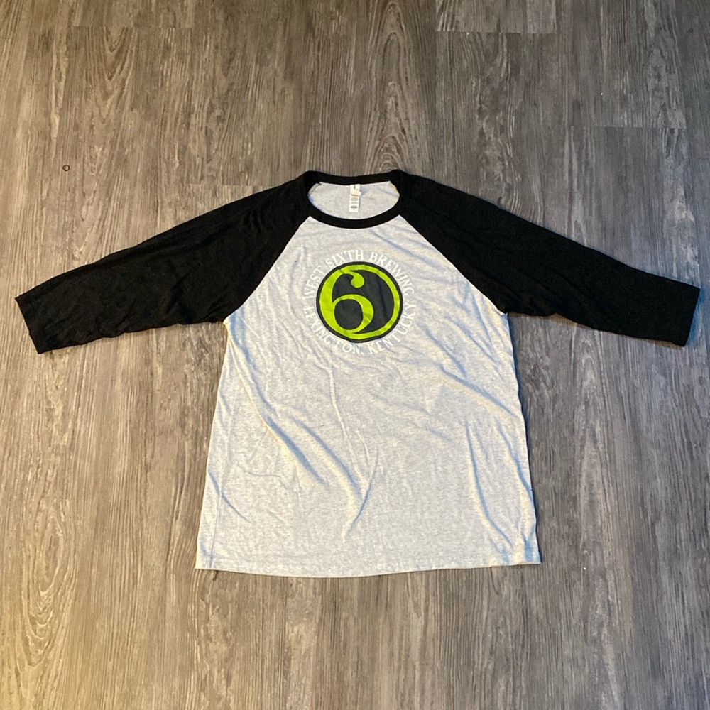 West sixth brewing baseball sleeve t shirt